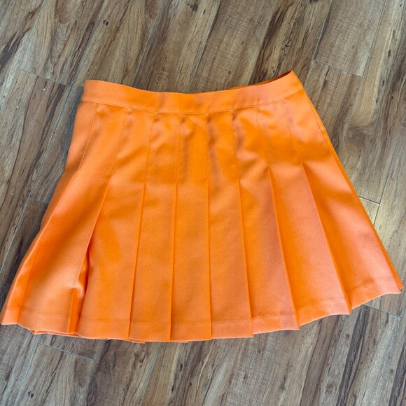 Los Angeles Apparel Tangerine Mini Tennis Skirt sz XL - Picture 2 of 5